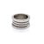 Bulgari Mid 20th Century Bvlgari B.zero1 Four-Band Ring in 18k White Gold w/Cert Size 6.5 / EU 54 For Sale - Image 4 of 8