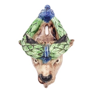 Thomas Sargent Palissy Wall Pocket, France Circa 1890 For Sale
