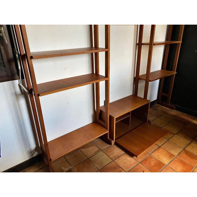 Wood Scandinavian Shelves in Teak For Sale - Image 7 of 13