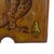 Vintage Wooden Frog Wall Plaque Note Holder Hand Painted Folk Art For Sale - Image 12 of 12