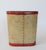 Antique Leather Wrapped Floral Wastebasket For Sale In Milwaukee - Image 6 of 11