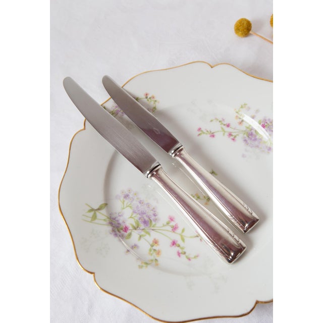 Art Deco Table and Starter Knife Set for 12 from F. Frionnet, 1930-1940s, Set of 24 For Sale - Image 6 of 8