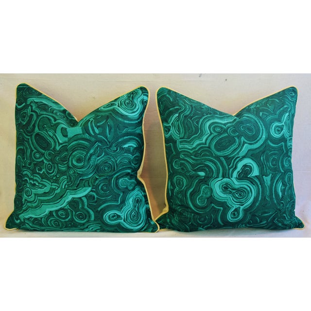 Tony DuquetteStyle Jim Thompson Malachite Pillows a Pair Chairish