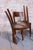 Art Deco Chairs in Beech and Walnut attributed to Thonet, Czech, 1940s, Set of 4 For Sale - Image 9 of 14