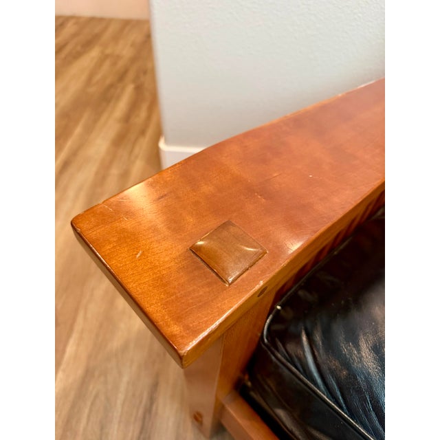 L. & J.G. Stickley, Inc. Stickley Mission Morris Chair and Matching Ottoman For Sale - Image 4 of 11