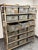 Vintage Sangham Storage Bins + Frame on Casters For Sale - Image 10 of 12