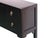 37" Black 4 Drawers Moon Face Slim Narrow Foyer Console Side Table For Sale - Image 12 of 12
