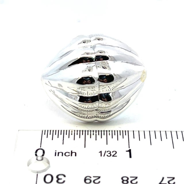 1990s Pair of Tiffany & Co Estate XL Puffed Clip-on Earrings Sterling Silver For Sale - Image 16 of 18