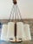 Danish teak chandelier with ten lampshade tubes of synthetic resin. For 10 E14 bulbs. European Plug (up to 250V).The...