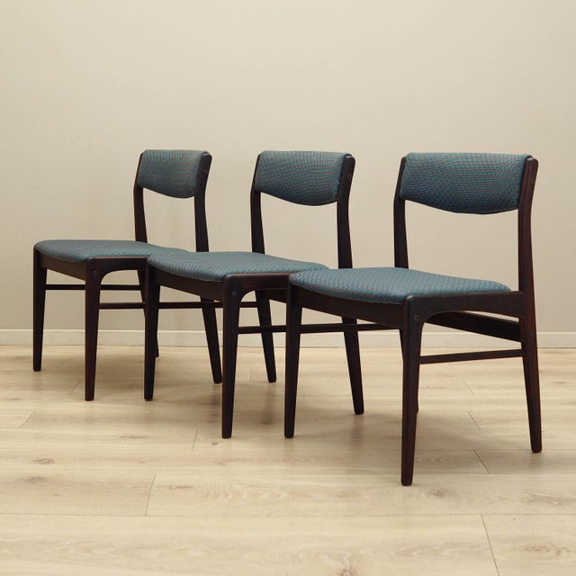 Danish Rosewood Chairs, Denmark, 1970s, Set of 3 For Sale - Image 17 of 17