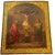 Yellow 19th Century Russian Orthodox Crucifixion Icon, Inscribed Extensively For Sale - Image 8 of 17