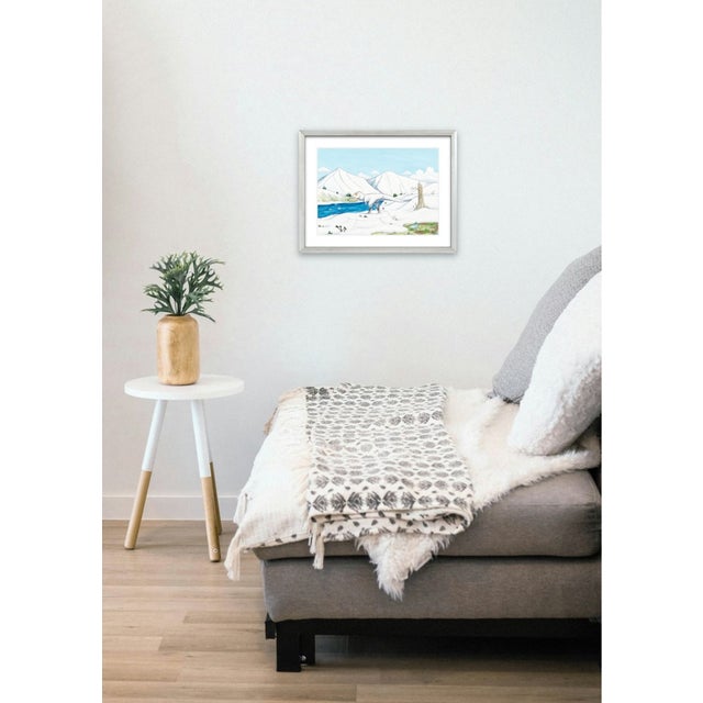 Atelier Aria Lumae Kai Hanna Van Wouden Nanuqsaurus Hoglundi Glacial Tyrant Original Watercolor Fine Art Cotton Rag Gallery Board Print 28 X 24 For Sale - Image 14 of 17
