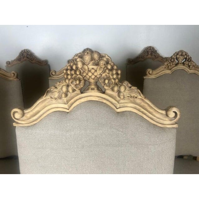 Set of Ten French Carved Wood Armchairs, Louis XV–Inspired, Early 20th Century For Sale - Image 17 of 18