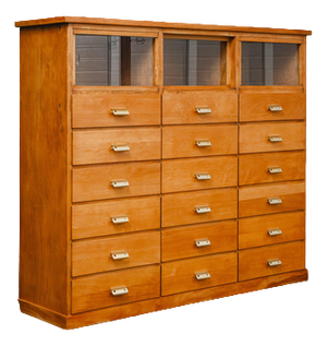 Mid-Century Industrial Drawer Cabinet