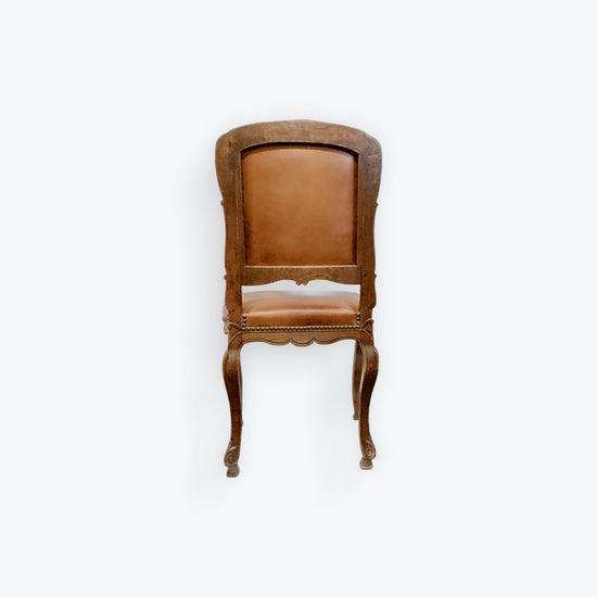 !8th C hand carved French oak chair. Very versatile. Use as an occasional chair, entry hall, movable conversation chair,...