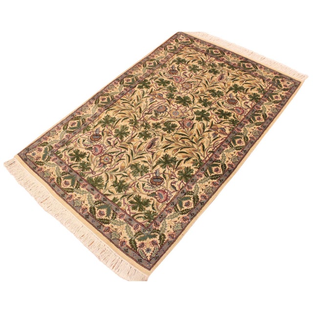 Designed with mesmerizing intricacy and gorgeous color palette, this hand-knotted masterpiece demonstrates the beauty and...