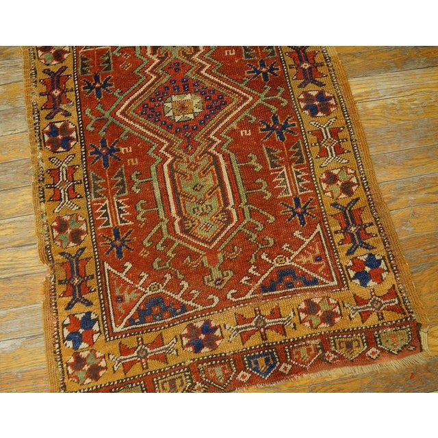 Textile 19th Century Turkish Yastik Rug For Sale - Image 7 of 9