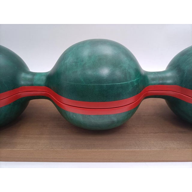 Contemporary G. Levy, Alefbet Sculpture, 1980, Wood & Parchment For Sale - Image 3 of 14