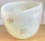 Late 20th Century Henry Dean (Belgium) Signed Cased Art Glass Centerpiece Bowl (Translucent White With White Dots) Large, Vintage For Sale - Image 5 of 16