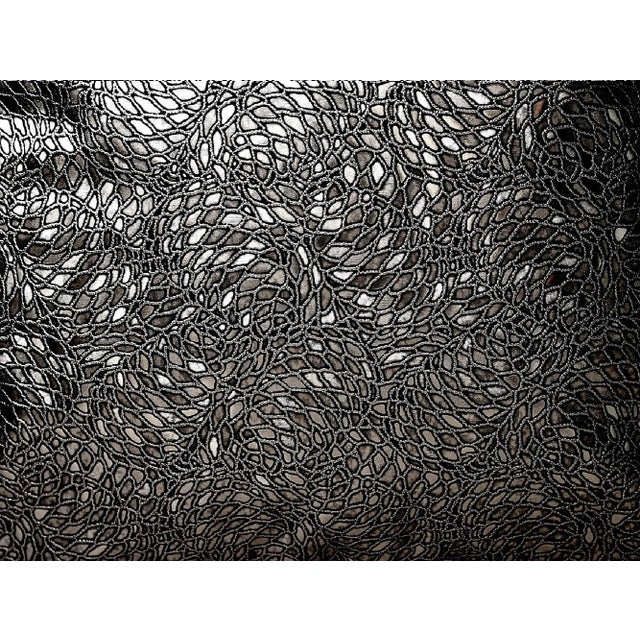 Contemporary Kravet Style Italian Croc Print Faux Leather Pillow Cover For Sale - Image 12 of 13