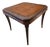 Vintage Leather Top Embossed Game Card Table For Sale