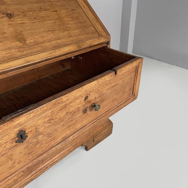 Italian Wooden Drop-Leaf Sideboard with Drawers, 1930s For Sale - Image 16 of 18