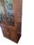 Brown 1980s Ethan Allen Canova Campaign Hutch Curio China Cabinet Display Shelf For Sale - Image 8 of 17