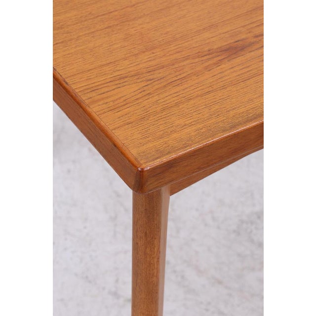 Wood Vintage Teak Dining Table by Burchardt-Nielsen | Mid-Century Extendable Table Danish Design, 1960s For Sale - Image 7 of 15