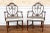 Early 20th Century Hand Carved Mahogany Hepplewhite Shield Back Armchairs—A Pair For Sale - Image 11 of 11