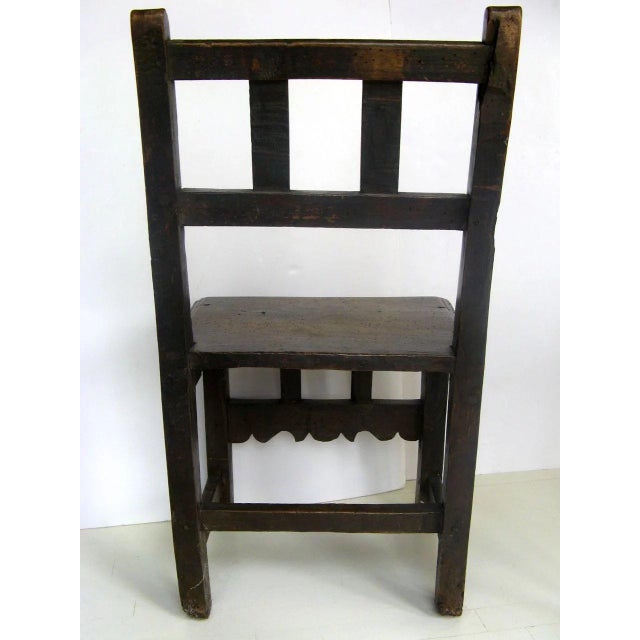 Spanish Colonial Chip Carved Mortise and Tenon Chair Chairish