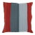 Arteverk Handwoven Reversible Wool Kilim Floor Pillow — Red & Blue Color-Block (36") For Sale