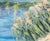 Textile Contemporary Lakeside Landscape Oil on Canvas For Sale - Image 7 of 10