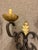 1900s Two-Arm French Wall Sconces With Gold-Leafed Bobeches - Pair For Sale - Image 13 of 15