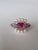 2020s Set in 18k Gold, Tourmaline, Multi Sapphires, Freshwater Pearls & Diamonds Ring, Size 6 For Sale - Image 5 of 10