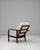 Wood 20th Century French Art Deco Upholstered Armchair With Reclining Back For Sale - Image 7 of 18
