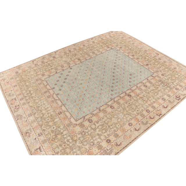 A 12x15 distressed style rug from Rug & Kilim’s coveted Homage Collection, enjoying an artful hand-knotted wool in low-...