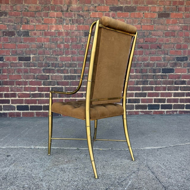 Mastercraft 1970s Brass and Glass Racetrack Dining Set For Sale - Image 12 of 12