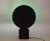 Table lamp attributed to Gruppo Enne, 1970s. All in black matte laquered wood, square bese with diffused disc to reflect...