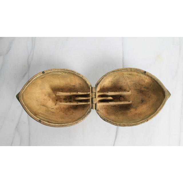 Brass Vintage Brass Walnut Nutcracker For Sale - Image 8 of 9