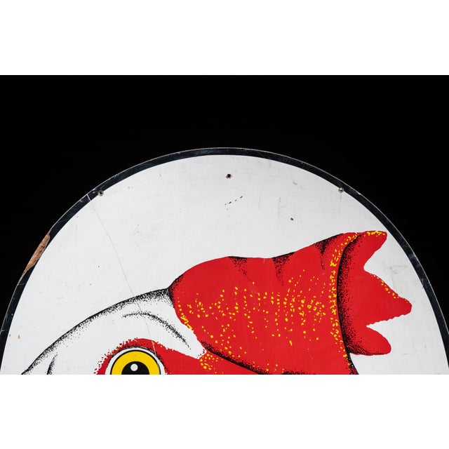 American Vintage DeKalb Poultry "Rooster" Advertising Sign For Sale - Image 3 of 8