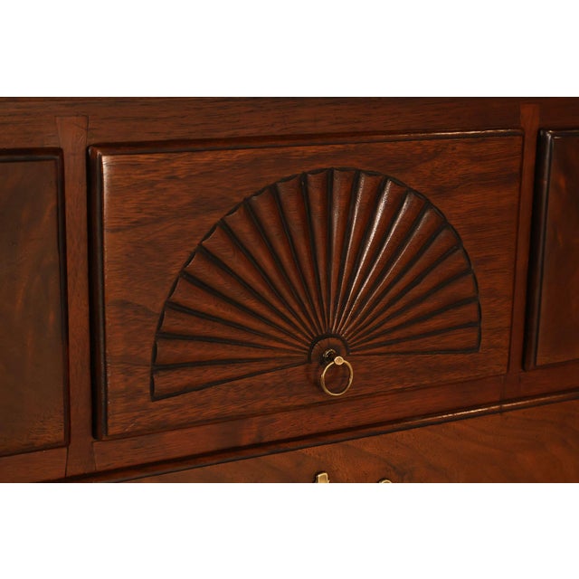 Brown Chippendale Style Walnut Highboy Chest Of Drawers For Sale - Image 8 of 18