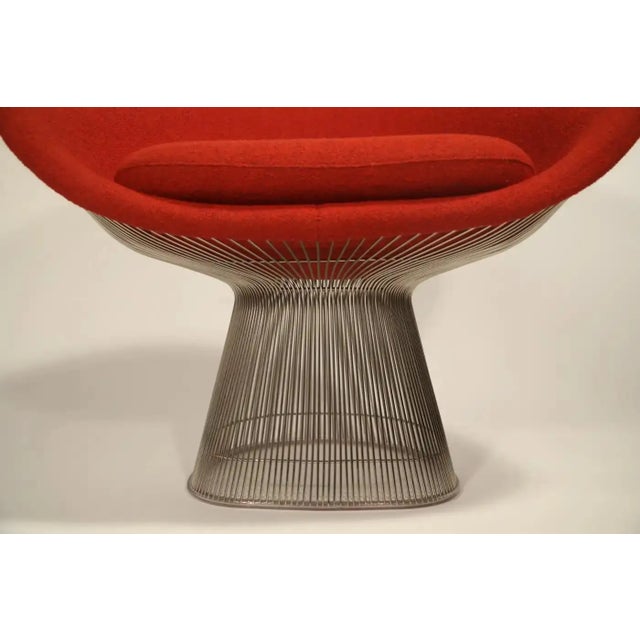 Warren Platner for Knoll Lounge Chairs in Knoll Wool Boucle, Pair Available For Sale - Image 17 of 18