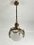 Gold Mid-Century Bronze and Glass Empire Style Hanging Light, 1950s For Sale - Image 8 of 13