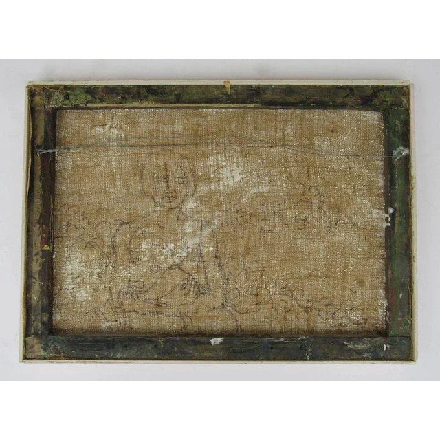 Mid 20th Century Architectural Cityscape Painting For Sale In Denver - Image 6 of 9