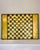 Large American hand painted chess/checkerboard in original black and mustard yellow. A nicely crafted, heavy single sided...