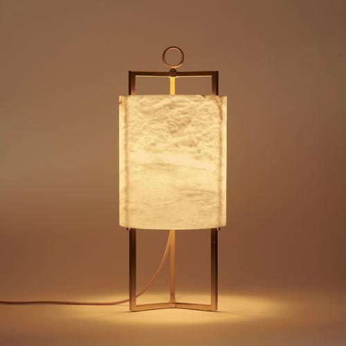 Not Yet Made - Made To Order Brass and Alabaster Lantern Table Lamp by Matlight Milano For Sale - Image 5 of 8