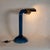 Blue Vintage Murano Blue Glass and Brass Shade Table Lamp, 1960s For Sale - Image 8 of 11