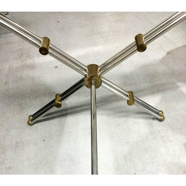 1960s Rare Brass and Chrome Table by John Vesey For Sale - Image 4 of 8