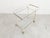 Elegant vintage brass and acrylic glass serving trolley with clear glass tops. 1970s - France Very good condition...