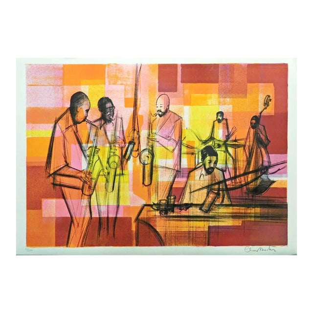Sacha Chimkevitch "Jazz Session"H. Signed Numbered Art Lithograph For Sale